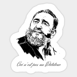 Ceci n'est pas un Dictateur (Castro edition) Sticker